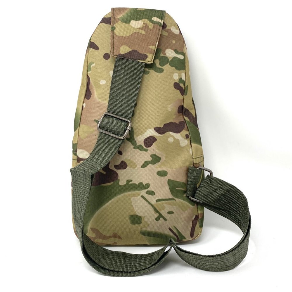 😳SALE😳 NEW Messenger Bag 4 Zip Pockets Camo Military Unisex - Picture 3 of 6